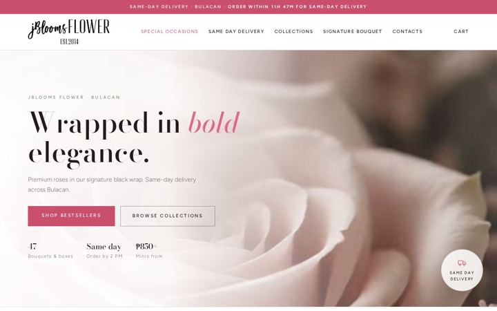 JBlooms Flower website